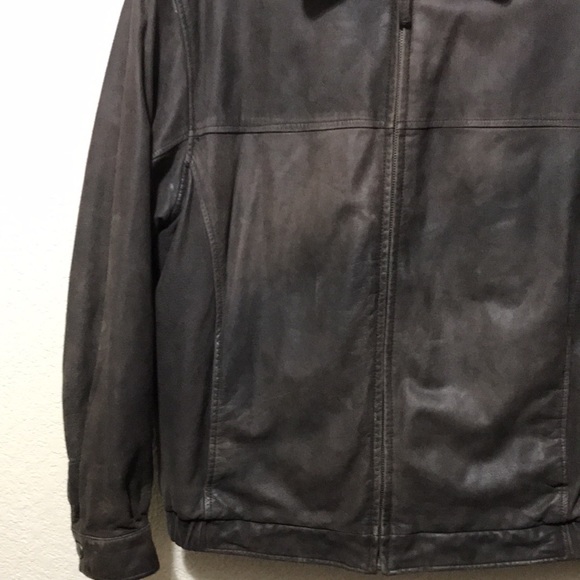 John Ashford Men's Vintage Brown Leather Bomber Jacket. Very Good Condition. - Picture 4 of 12